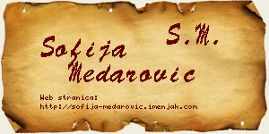 Sofija Medarović vizit kartica